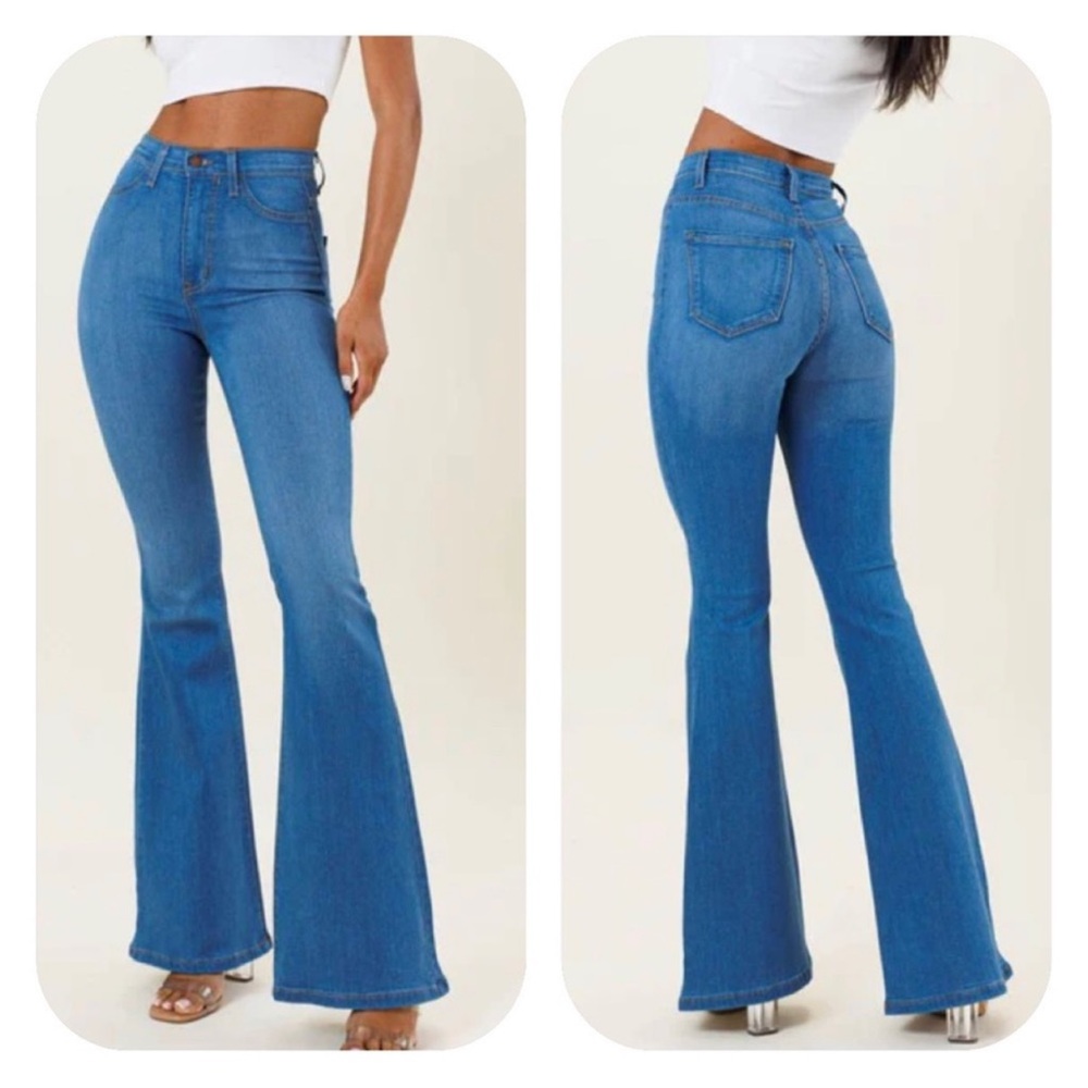 MUI Vibrant flare jeans size 3